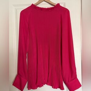 Gorgeous Oddi Fuschia Pleated Women's Blouse